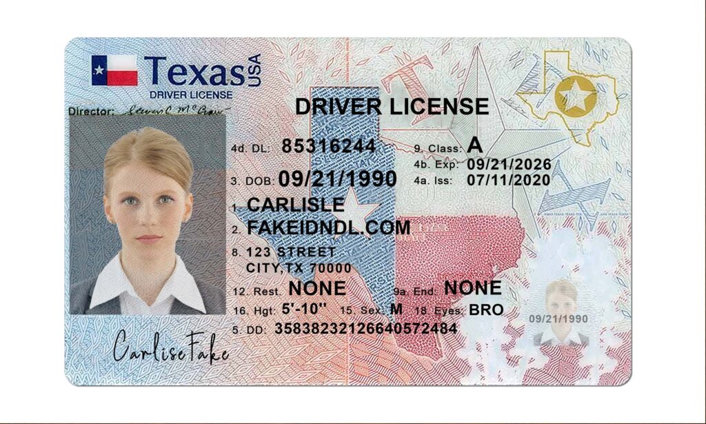 Fake driver's license